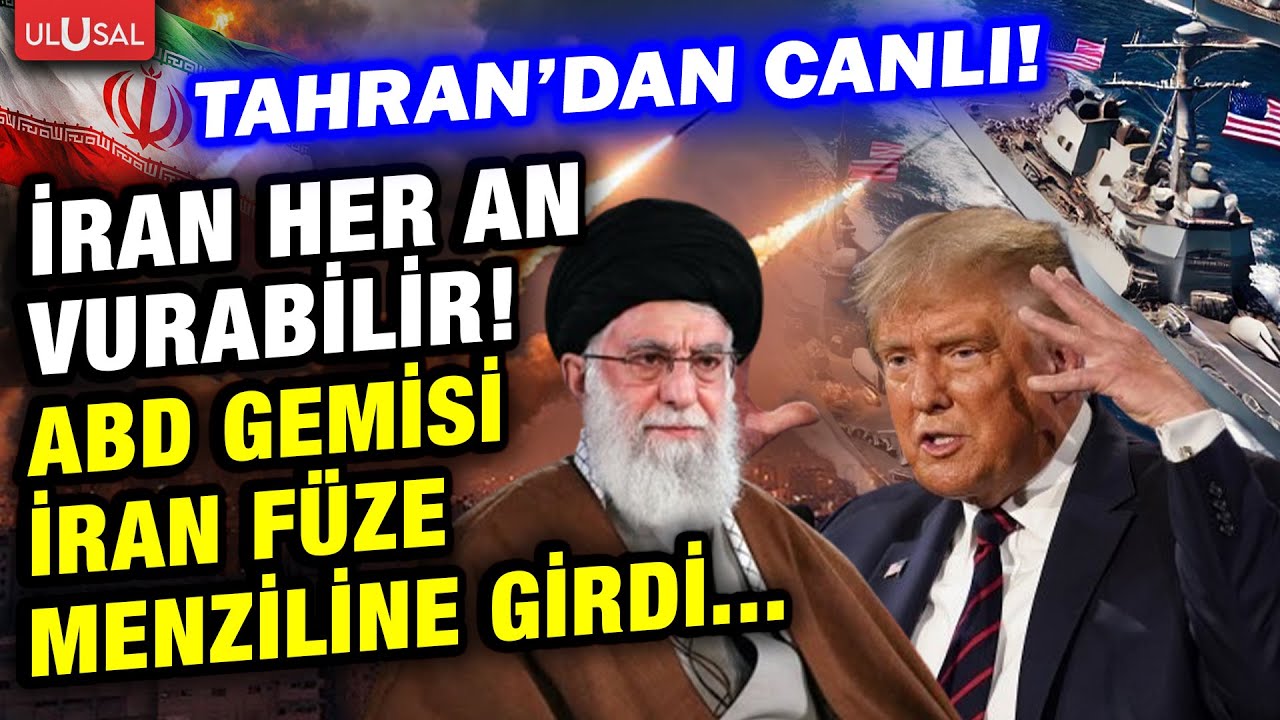 ABD gemisi İran füzelerinin menziline girdi tansiyon yükseldi! Gürkan Demir Tahran'dan aktardı...