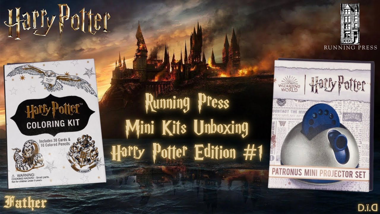 Running Press Mini Kits Unboxing #3: Harry Potter Edition #1 | Coloring Kit & Mini Projector