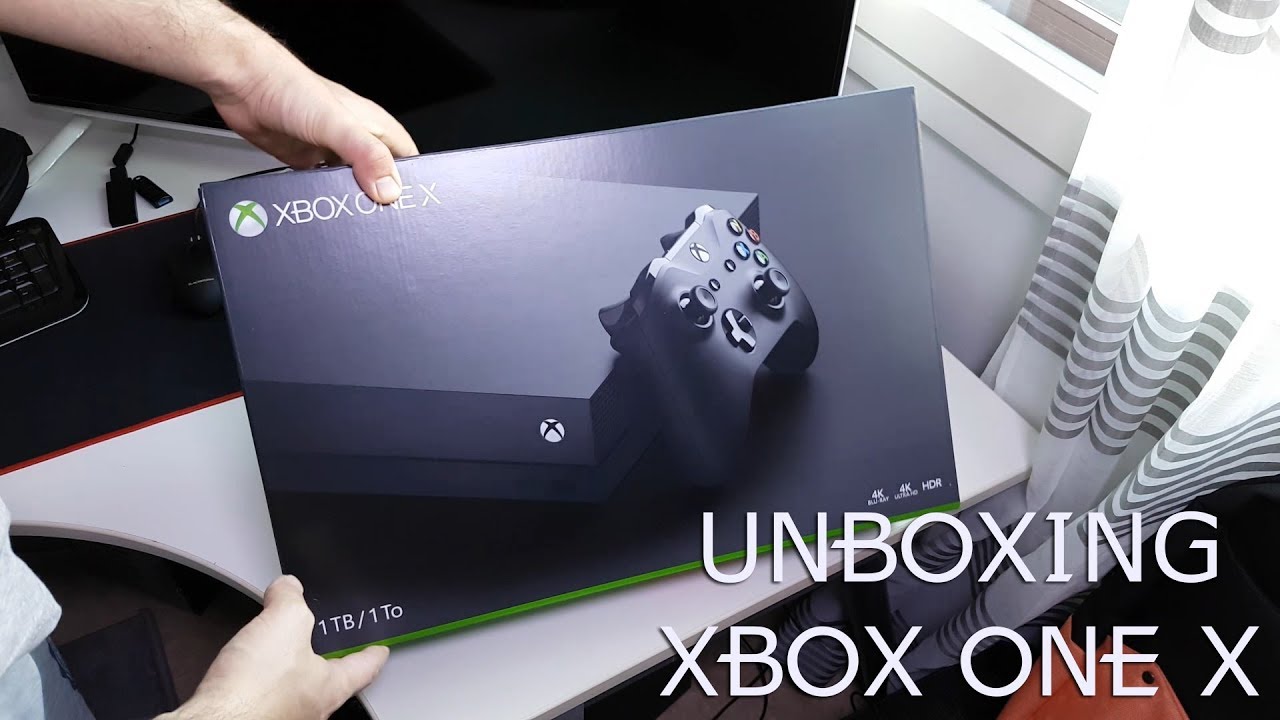 XBOX ONE X: FULL UNBOXING AND FIRST SETUP+COD WWII gameplay