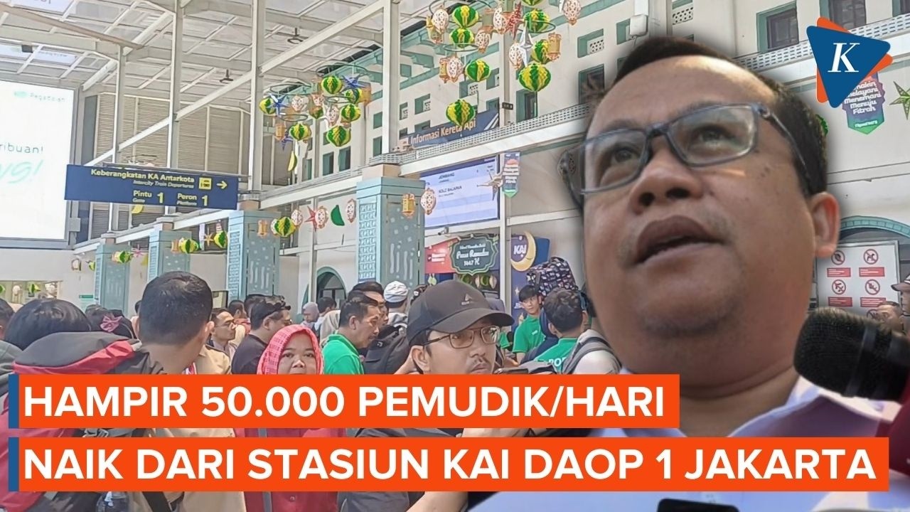 Arus Mudik Mulai Ramai, Hampir 50.000 Pemudik Kereta Berangkat Hari Ini