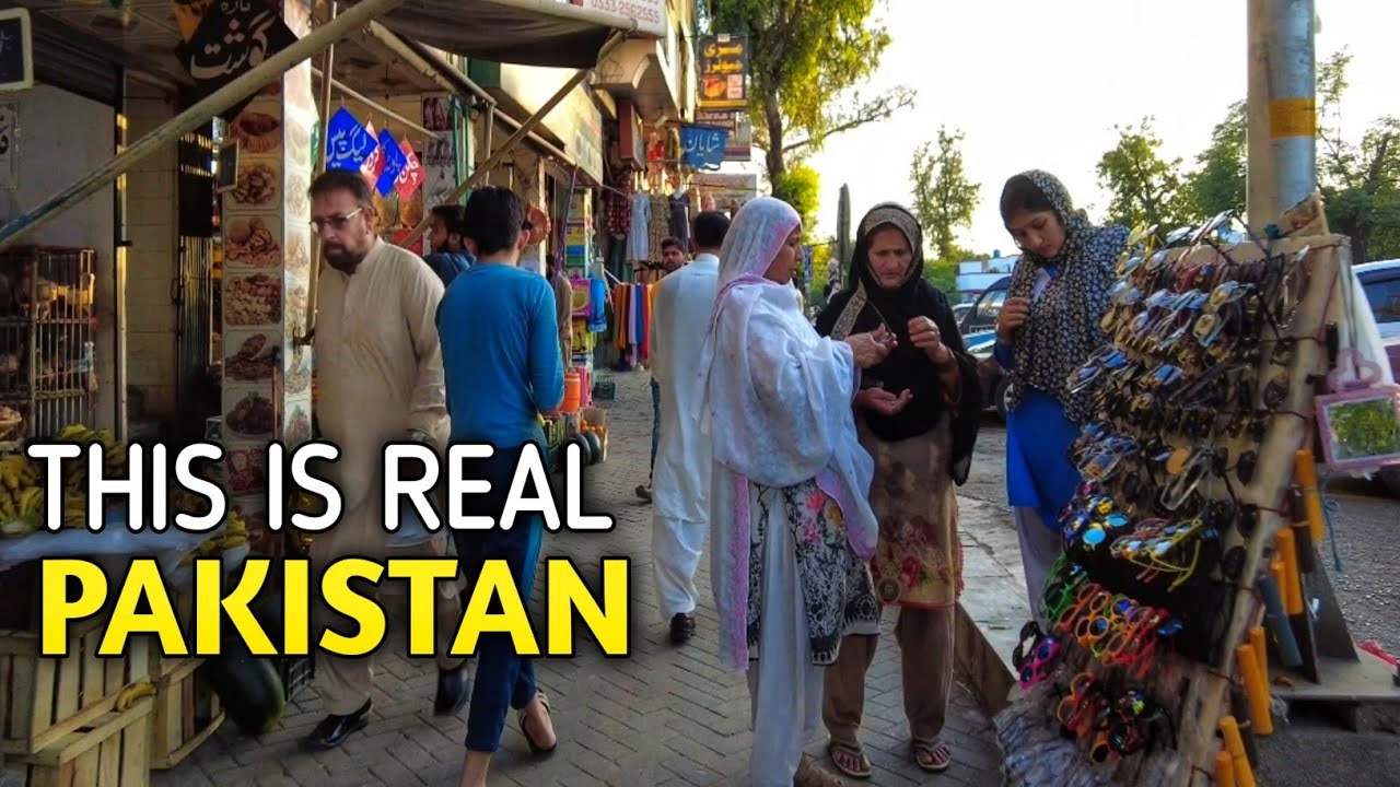 PAKISTAN WALKING IN AABPARA MARKET ISLAMABAD - 4k 2024