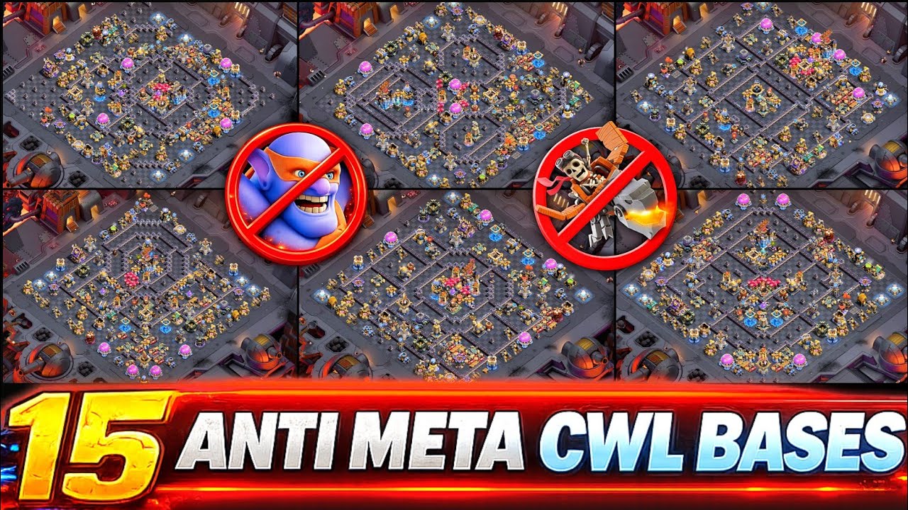 TOP 15 TH18 Anti Meta CWL Bases 2026 🛡️ | Th18 Legend Base | Th18 War Base | Anti Super Bowler | COC