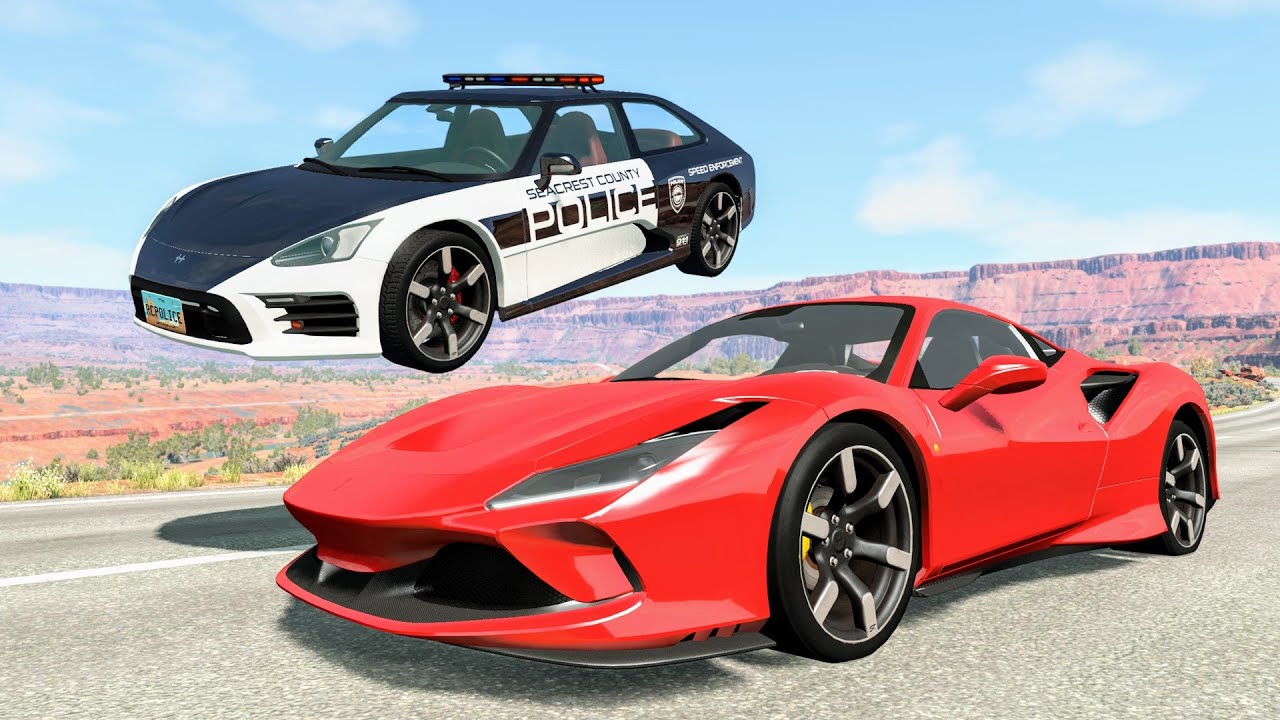 Crazy Police Chases #125 - BeamNG Drive Crashes | CrashBoomPunk