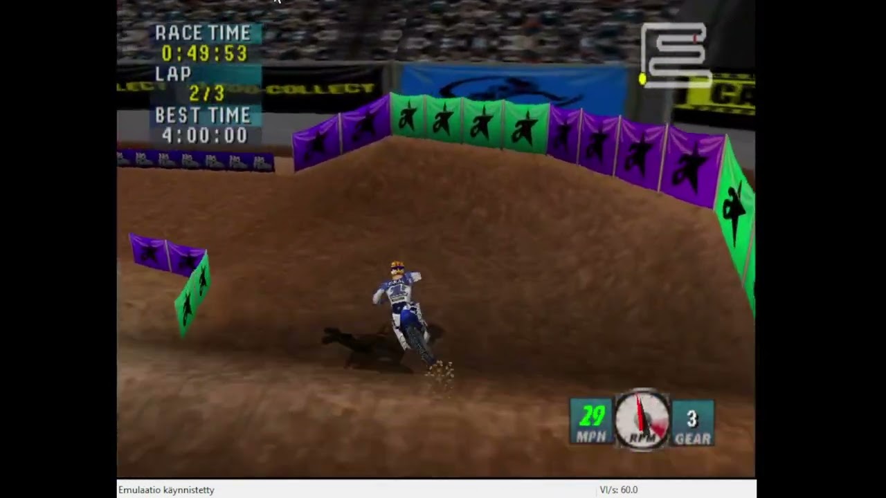 N64, NTSC, Emulated, Jeremy McGrath Supercross 2000, Indianapolis, Time, 125cc, 2:01.71, 37.26