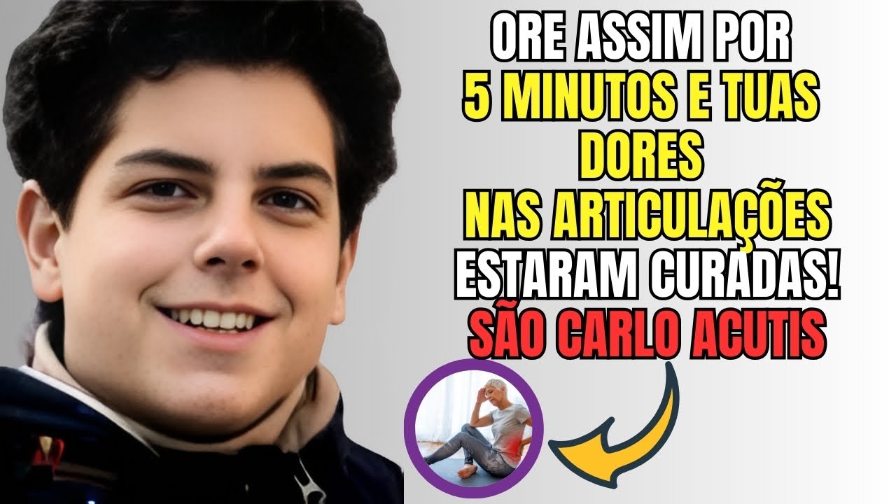 SÃO CARLO ACUTIS:ORE AGORA POR 5 MINUTO E VEJA O MILAGRE DE CURA ACONTECER NA TUA VIDA[MILAGRE HOJE]