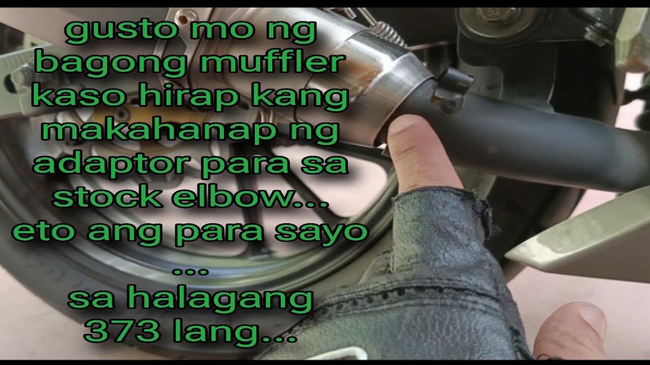 problema ang 51mm muffler sa stock elbow..?eto ang sulotion para sayo...adaptor para sa stock elbow