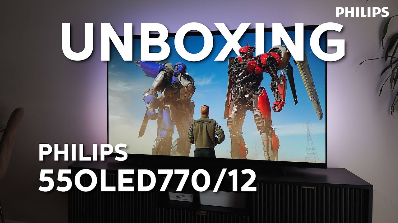 Telewizor Philips 55OLED770 unboxing (PL)