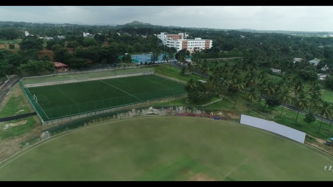 The Sports School Aerial Drone View