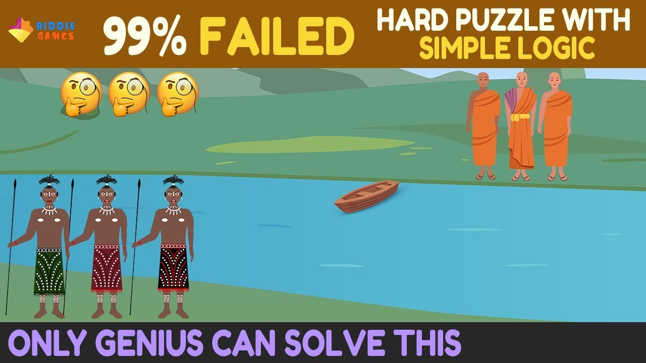Hard River Crossing Puzzle With Simple Logic | Top Puzzles | Riddle Games