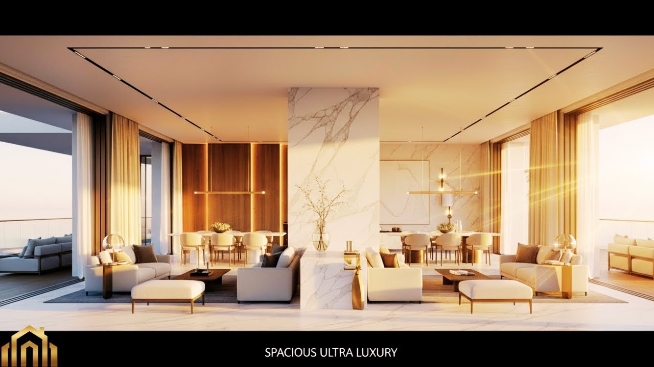 Silent Luxury Walkthrough | Modern Mansion Interiors at Golden Sunset