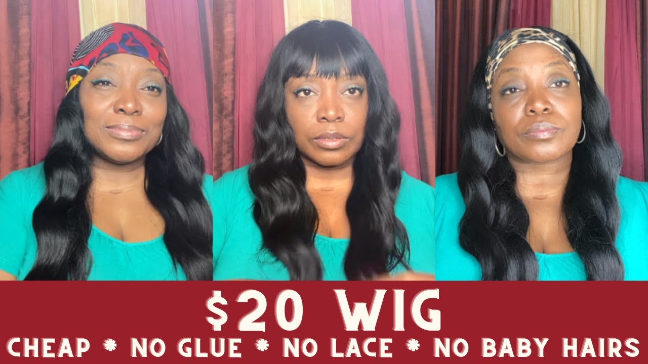 How to Style a $20 Wig Cheap, No Glue, No Lace, No Baby Hairs| Type 4 Natural Hair