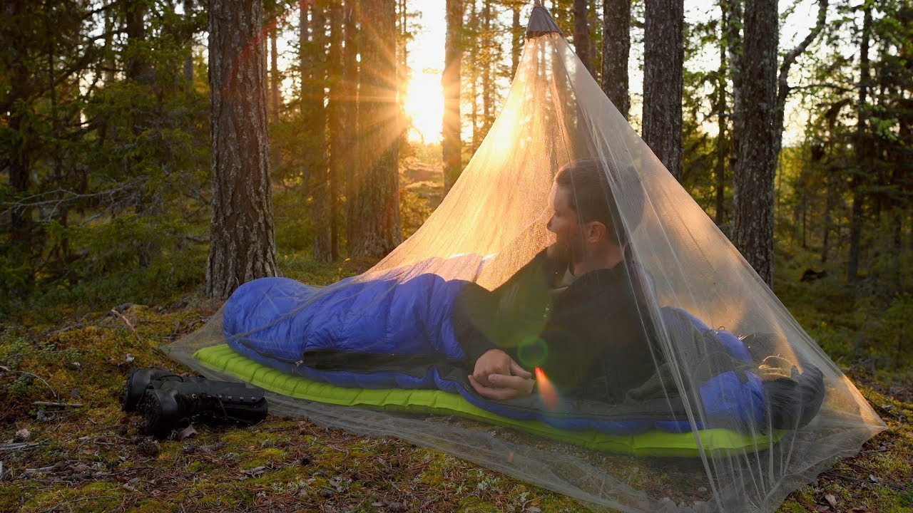 Ultralight Camping with Mosquito Net