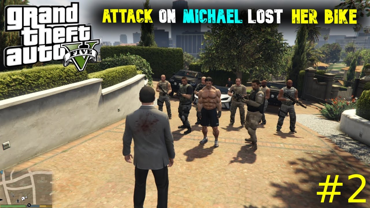 ATTACK ON MICHAEL LOST HER DUCATI V4 SUPER BIKE | GTA 5 #2