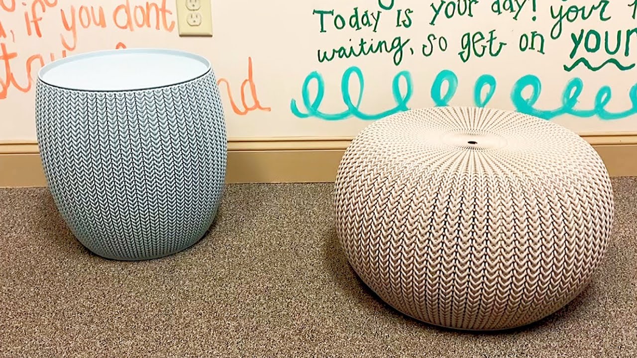 Keter Urban Knit Pouf Ottoman Set REVIEW