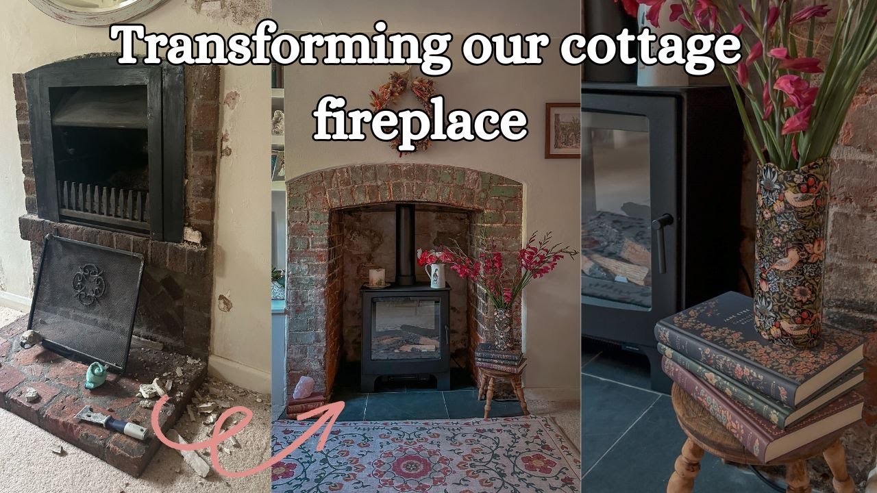 Restoring our 300 year old cottage fireplace | BEFORE AND AFTER renovations