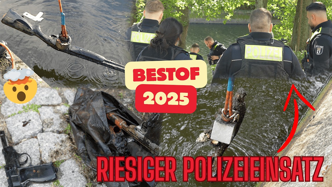 WIR mussten ÜBER 20 MAL die POLIZEI rufen!! 😨 / BESTOF 2025 MAGNETFISCHEN mit Gebrüder Lange