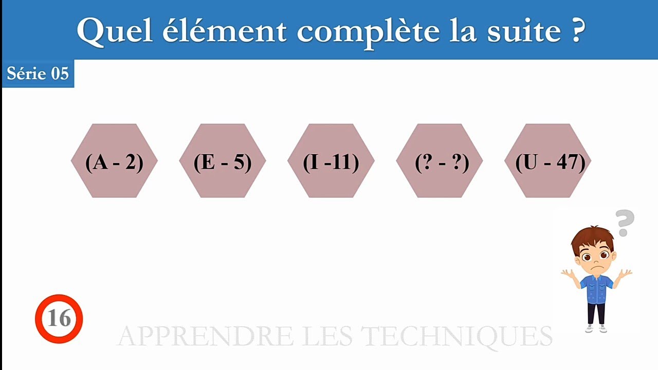 Test psychotechnique : Test de logique : exercices corrigés N°05