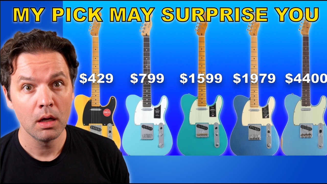5 Telecasters Compared - My Top Pick May Surprise You