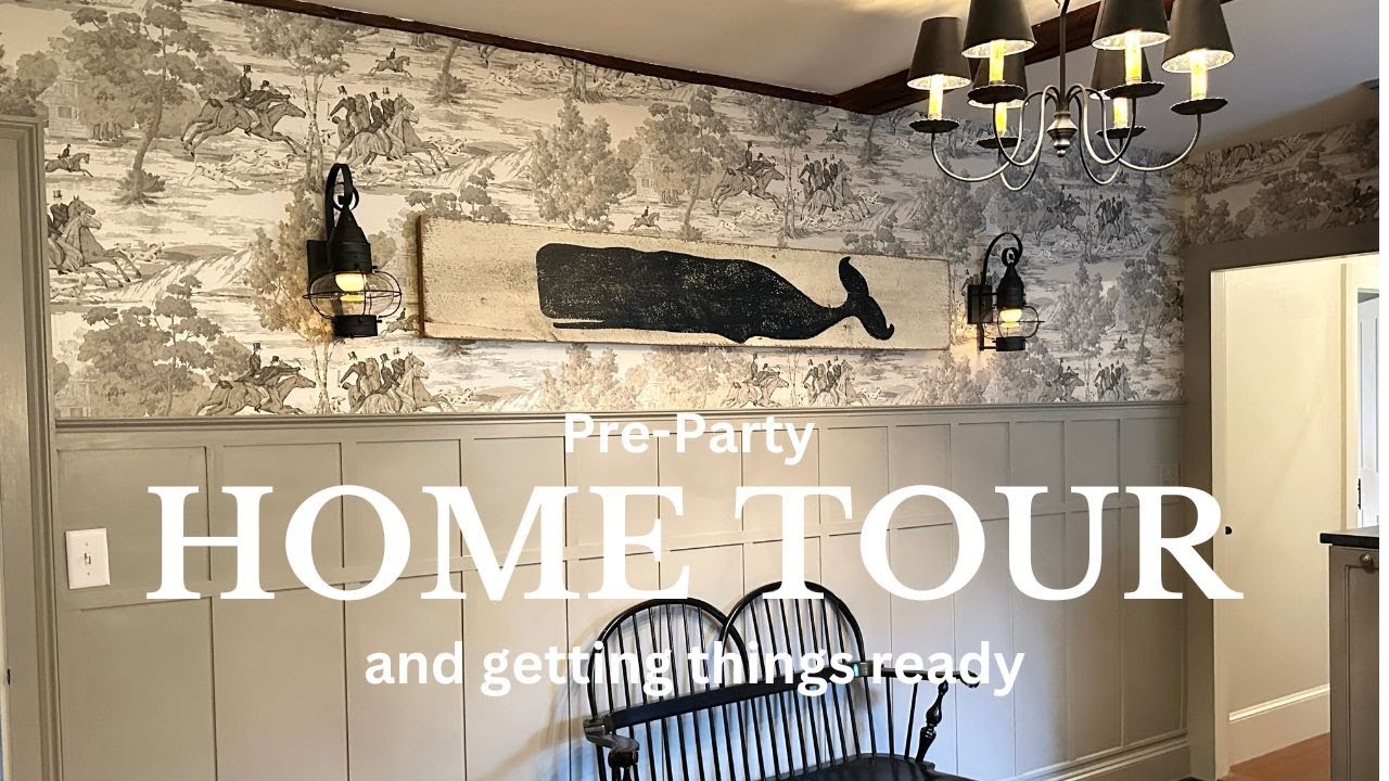 A home tour and prep work before our first official party and great battery light bulbs!