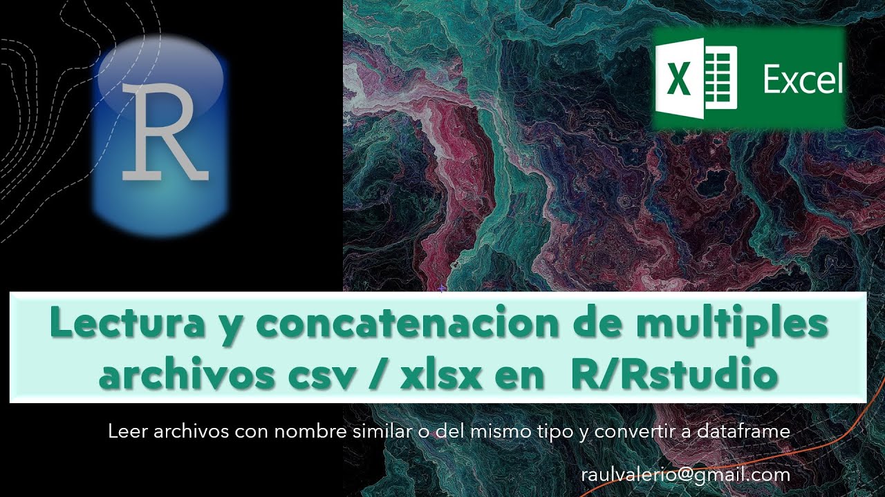 Multiples archivos: Leer y concatenar xlsx / csv en DataFrames R | Curso analisis y ciencia de datos