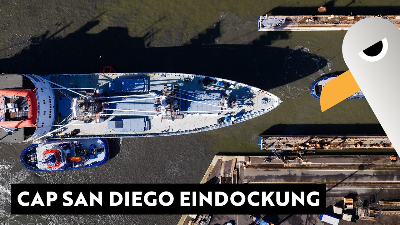 Cap San Diego Werftzeit | Eindocken im Schwimmdock 🔴 Live