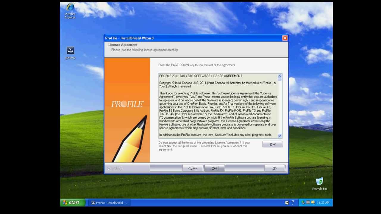 ProFile 2011 Installation Guide - Intuit Canada