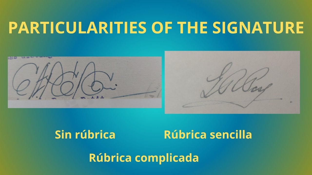 114  GRAFOLOGÍA CIENTÍFICA - FIRMAS