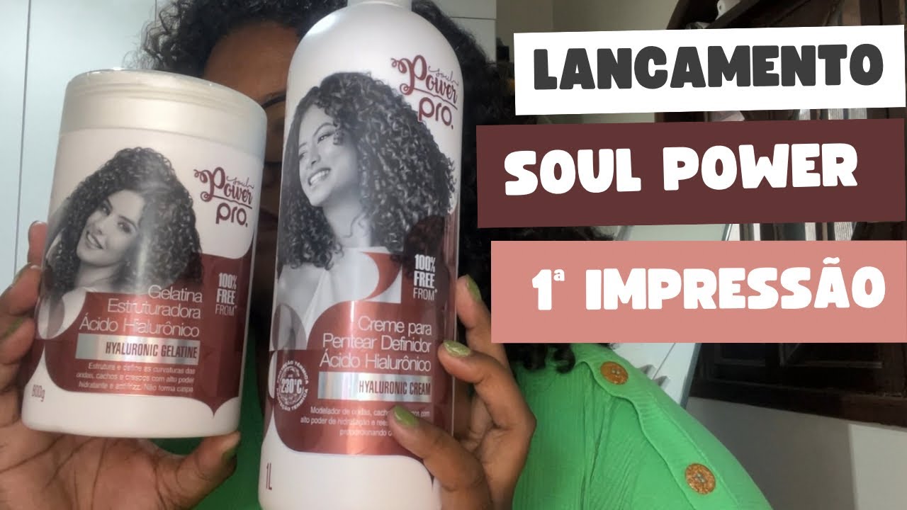 SOUL POWER PRO Creme de pentear e Gelatina valem o investimento? O que achei