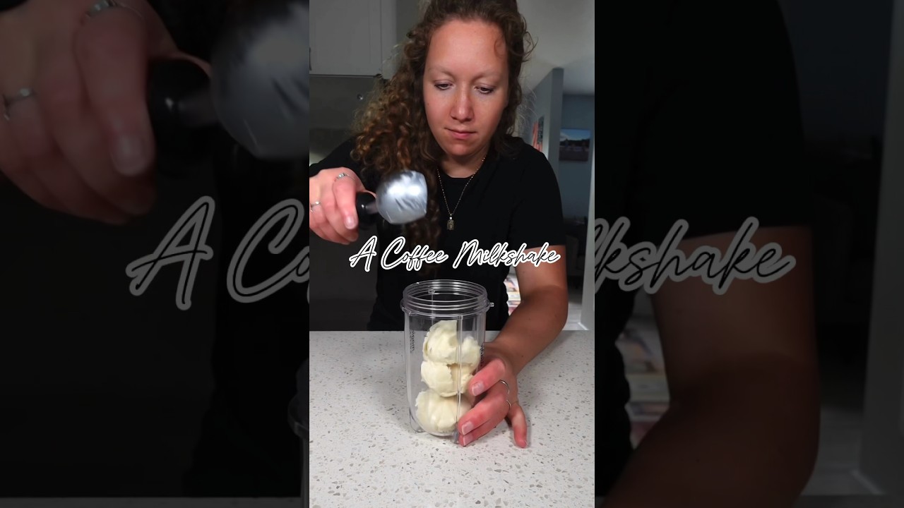 a coffee milkshake #milkshake #coffee #desserts
