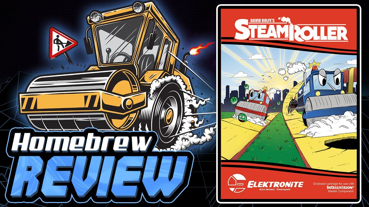 David Rolfe's Steamroller for Intellivision - Homebrew Game Review
