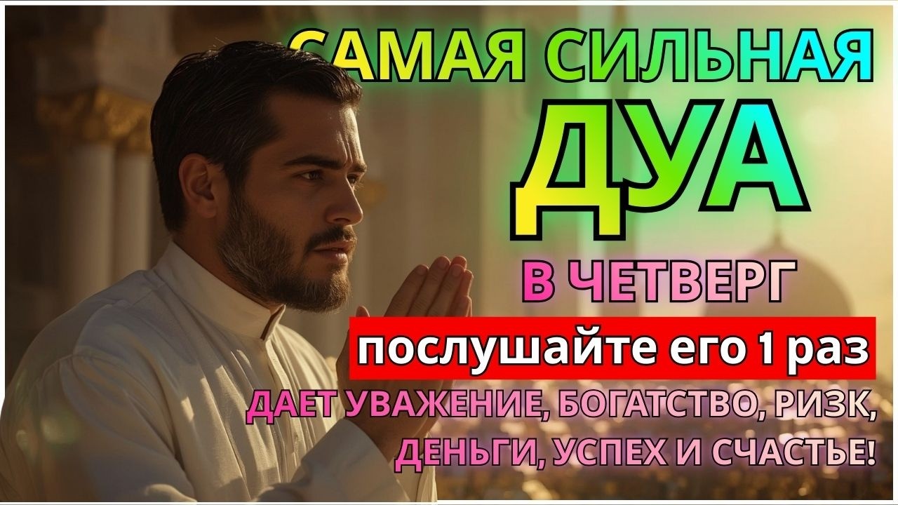 ИншаАллах!САМАЯ СИЛЬНАЯ Дуа В ЧЕТВЕРГ! Все желаниясбываются! Очень сложные проблемы будут решены