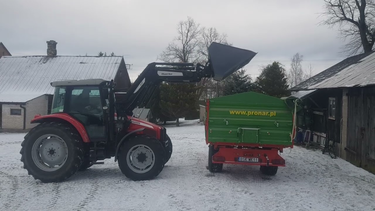 Massey Ferguson 5455 i Quicke Q4S i Pronar T671 , Metal-Fach