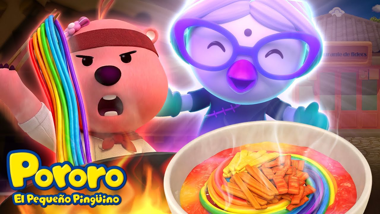 El Musical de los Fideos Arcoíris de Loopy 🍜🌈 | Cuento y Canciones para Niños | PororoEspañol