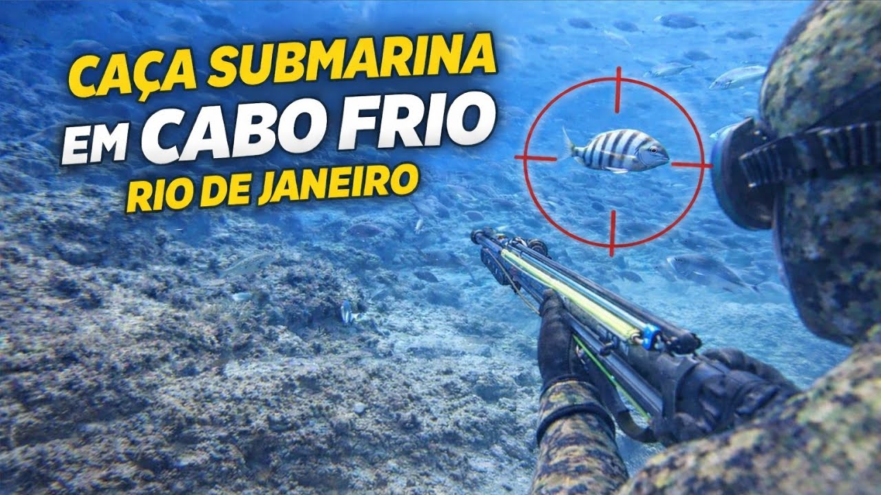 Caça Submarina na Praia do Forte em Cabo Frio – Água Limpa e Muitos Peixes 🐢