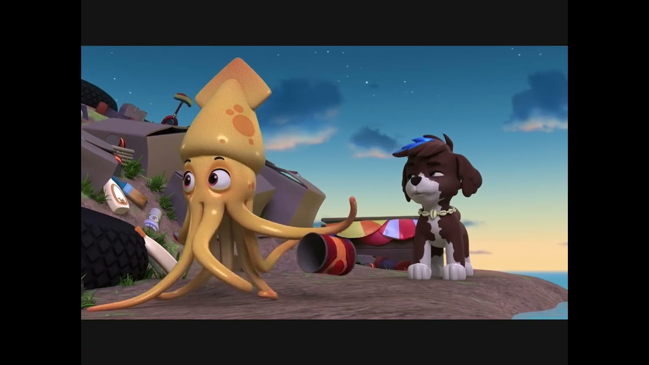 Aqua Pups: Pups Save a Floating Castle 7 Moby & Coral transformed from Mer-pup To Land pup