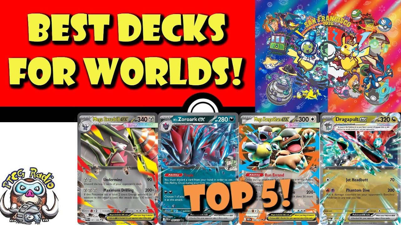 ЛУЧШИЕ колоды для Чемпионата мира по Pok&eacute;mon TCG 2026! Что победит!? (Новости Pok&eacute;mon TCG)