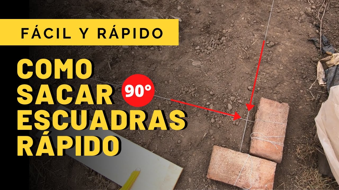 📐Como SACAR una ESCUADRA PERFECTA ✅ RÁPIDO y FÁCIL - PROYECTO SUSTENTABLE ÑAMKU