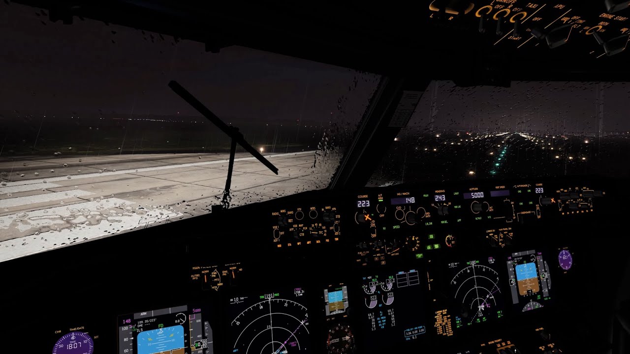 X PLANE 11  RAINY DEPARTURE EDDK [ KÖLN BONN AIRPORT | XENVIRO | TRACKIR | ZIBO 737 ]