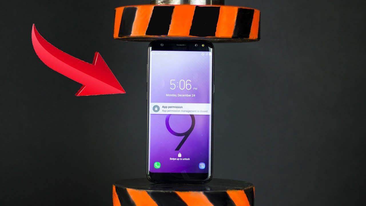 HYDRAULIC PRESS VS SAMSUNG GALAXY S9 AND TOYS | The Crusher