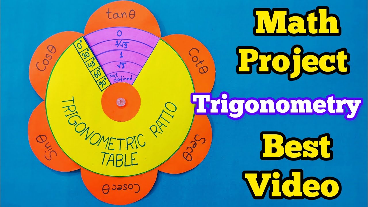 #Maths Working model#Trigonometric Ratio table#Trigonometric ratio model#mathsproject#project👍