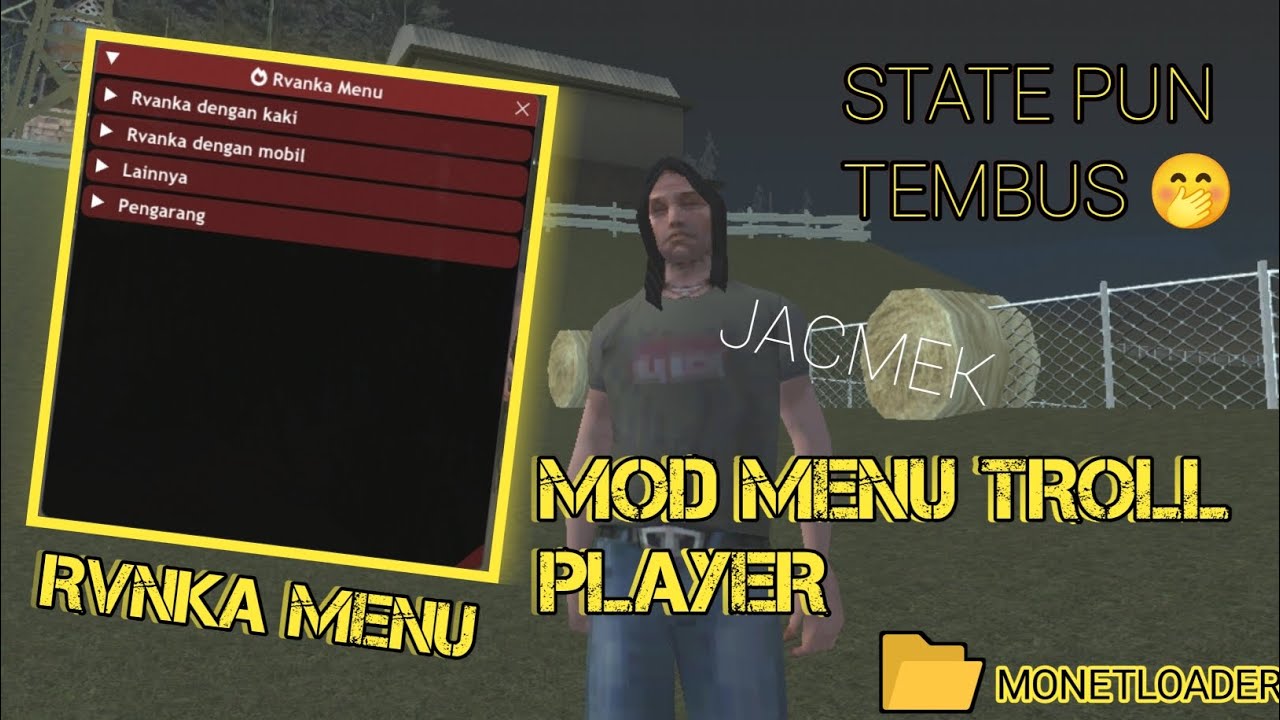 [MONETLOADER] MOD MENU BISA NERBANGIN MOBIL ORANG [ANTI KICK BOT]