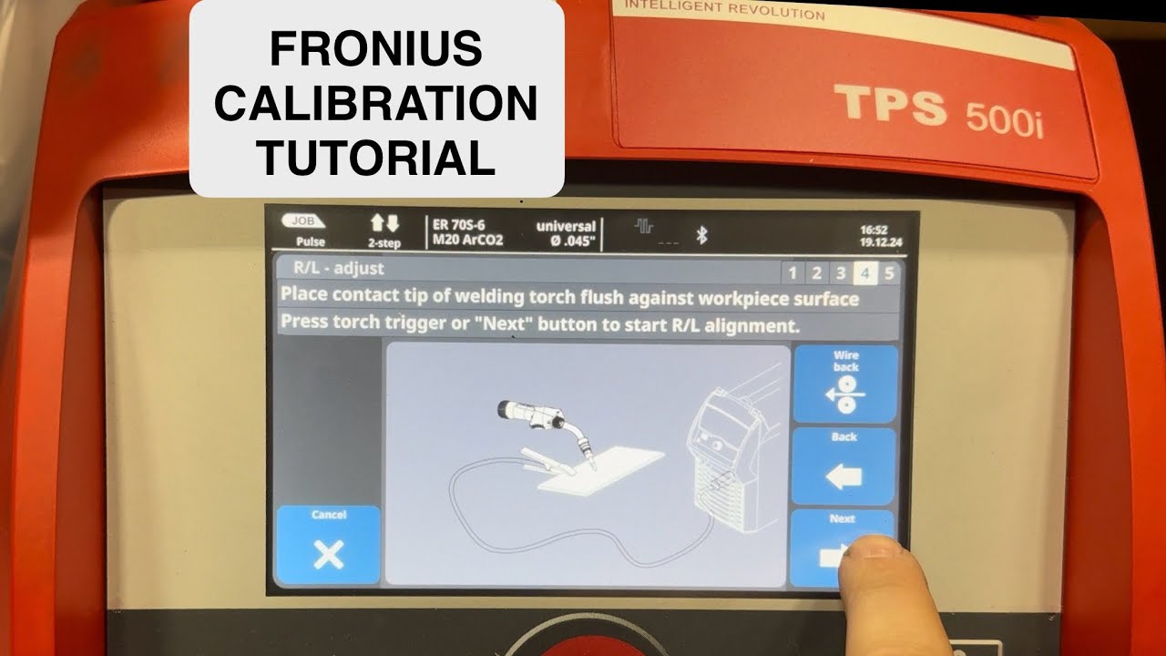 Fronius Robotic Welder Calibration