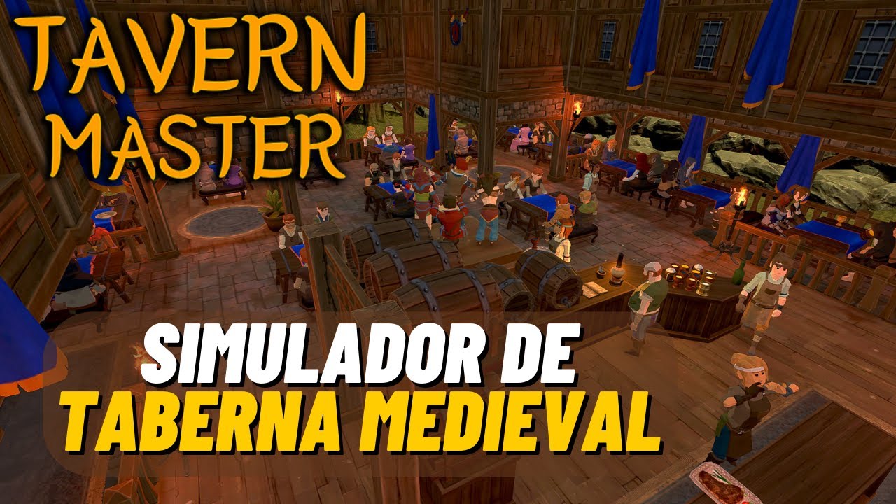 Simulador de TABERNA MEDIEVAL - Jogo de Gerenciamento Estilo CAF&Eacute; MANIA - TAVERN MASTER