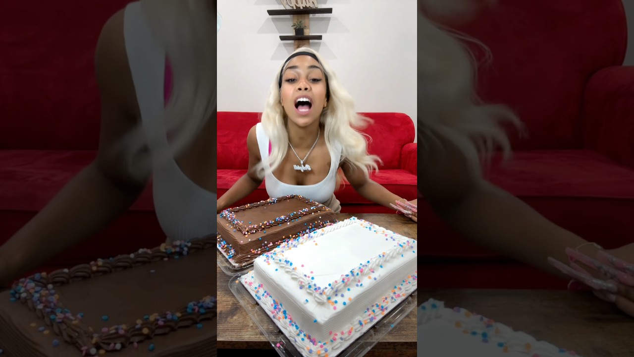 2 Large CAKE , all by myself 🎂🎂#yesyesyes #pinkydoll  #mukbang #foodie #asmr #asmrmukbang #cake