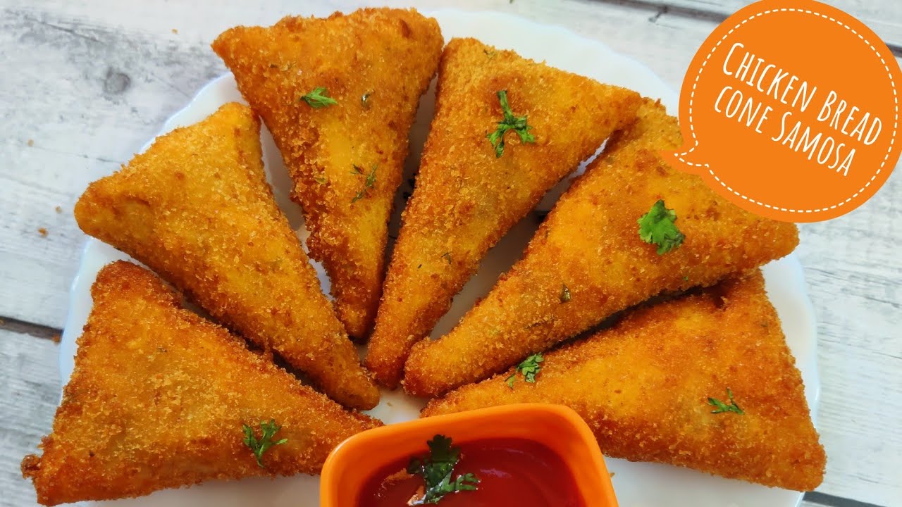 Chicken Cone Samosa Made Using Bread | Chinese Samosa |Ramadan recipes| iftar recipes 2023