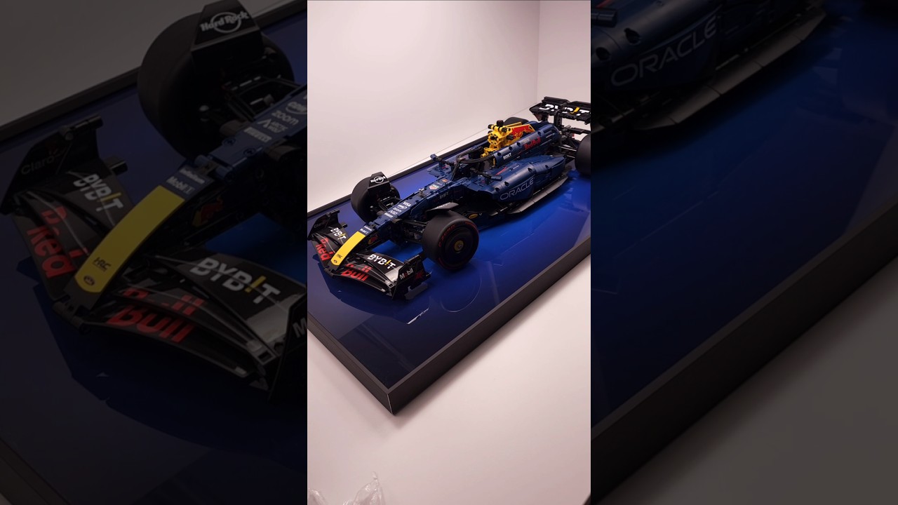 iCUANUTY Display Wallboard for LEGO (42206) Oracle Red Bull Racing RB20 F1 Car 