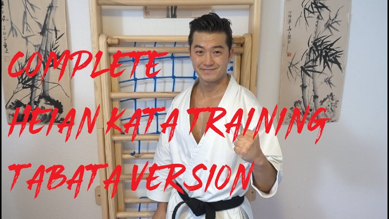 COMPLETE HEIAN KATA TRAINING in TABATA VERSION - karate tabata real time training - TEAM KI