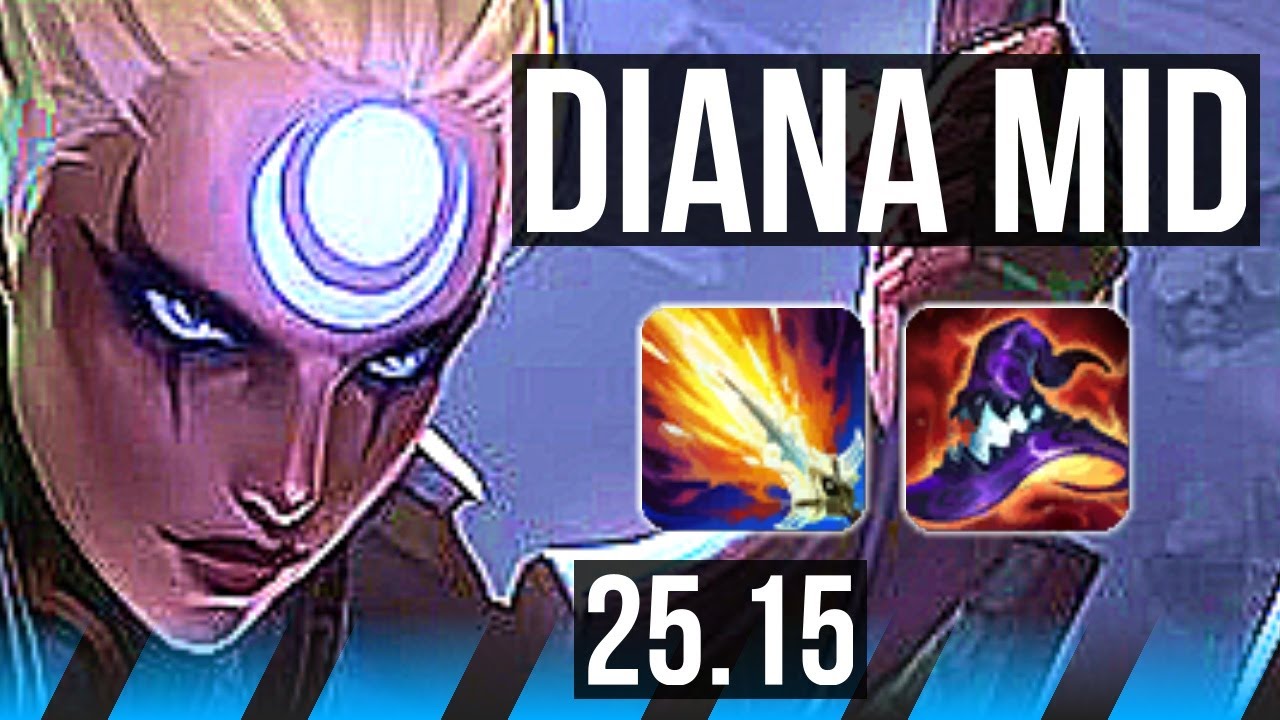 DIANA vs YASUO (MID) | TR Grandmaster | 25.15