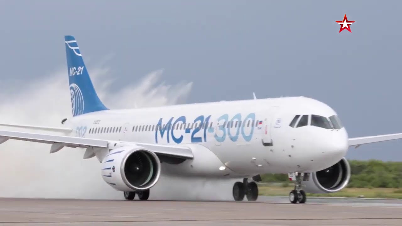 Irkut MC-21-300 engine water protection tests
