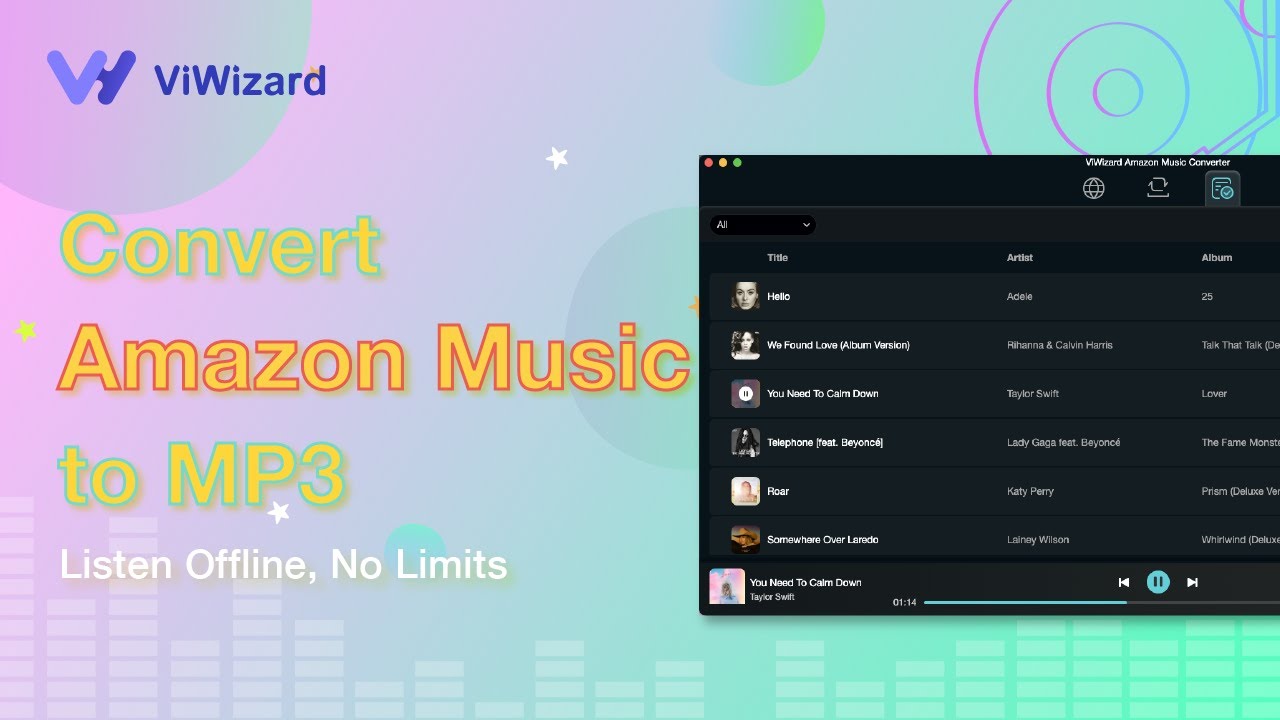 ViWizard Amazon Music Converter: Download and Convert Amazon Music Freely